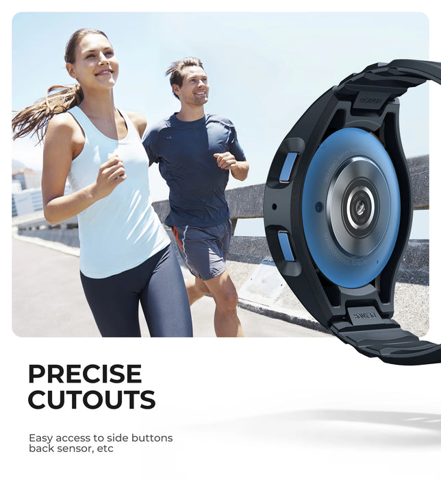 For Samsung Galaxy Watch 6 44Mm Adjustable Watch Band Rugged Grade Shockproof Uni-Body Design Case