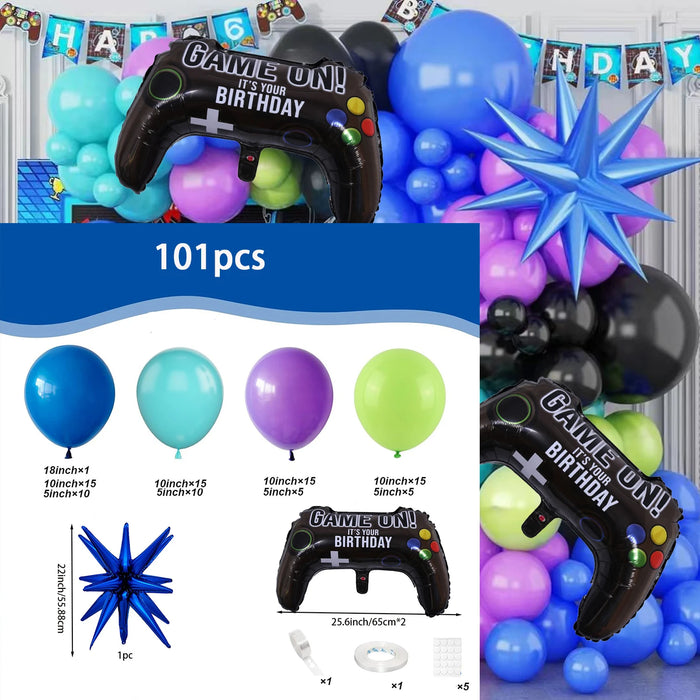 Summer Tropical Balloon Arch Set Latex Rainbow Balloon Lei Set For Hawaiian Loa Welcome Birthday Party Pool Party Decoration