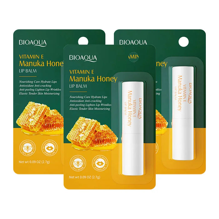 3 Piece Moisturizing Vitamin E Honey Lip Balm