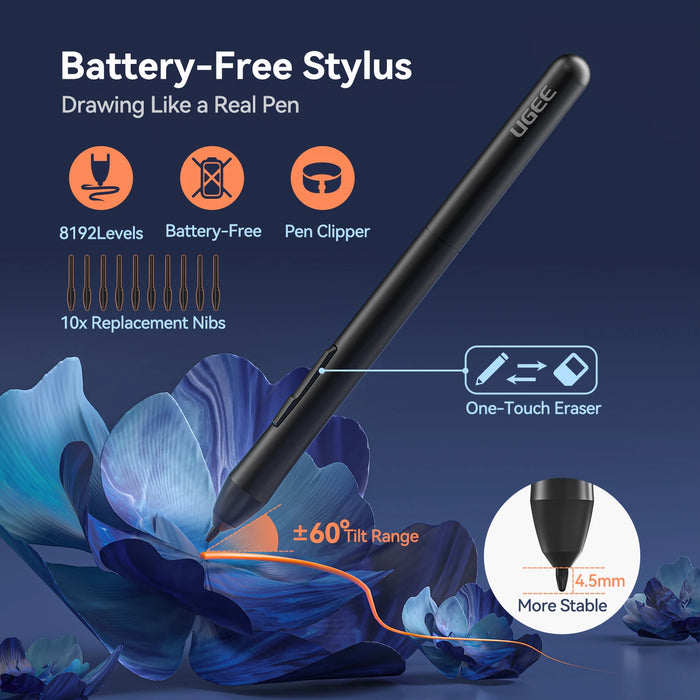 6 Inch Graphic Tablet For Drawing And Writing 8192 Stylus