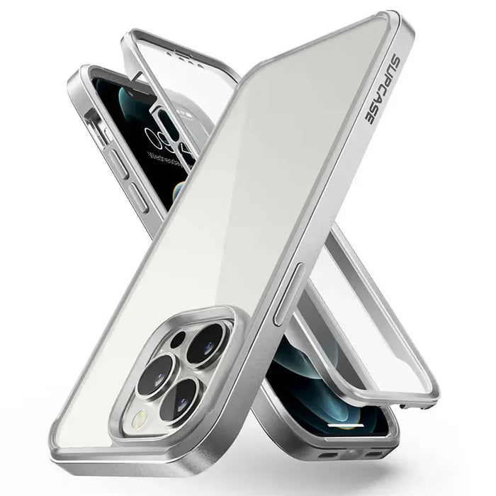 For Iphone 13 Pro Max 6.7 Inch 2021 Release Ub Edge Pro Slim Frame Clear Back Case With Built-In Screen Protector