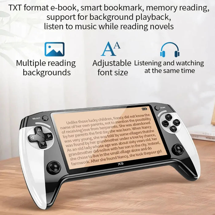 X9 Handheld Game Console 5.5Inch Ips Screen Retro Arcade Game Console 1500Mah Electronic Video Game Player For Kids Gifts