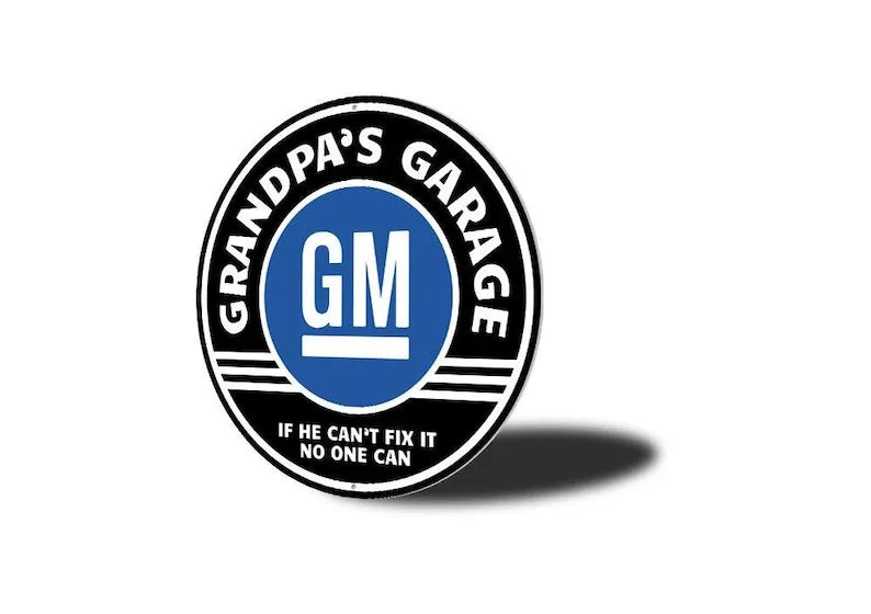 Vintage Gm Garage Sign Car Lovers