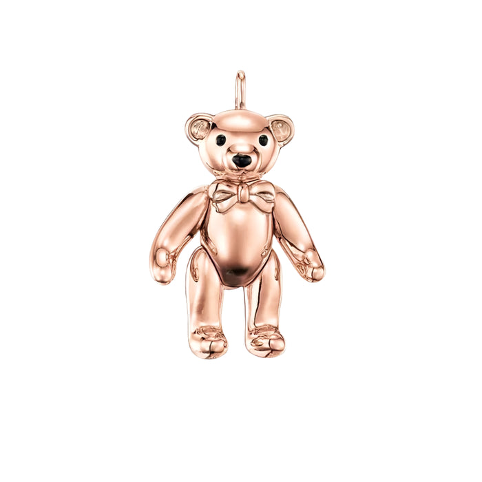 925 Sterling Silver Teddy Bear Pendant Pure Rose Gold Colour Soul Gift For Women