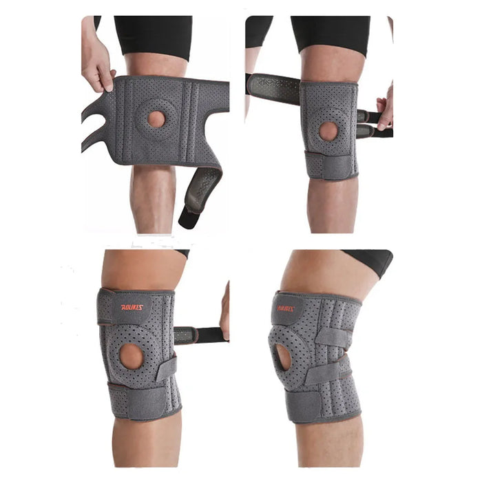 Knee Brace With Side Stabilizers & Gel Pads Maximum Pain Support & Fast Recovery For Men & Women