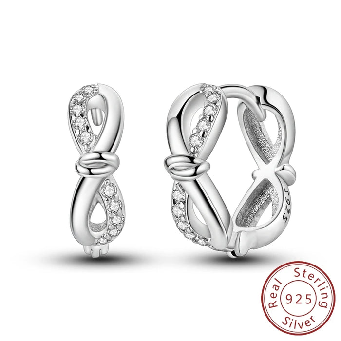 925 Sterling Silver Butterfly Hoop Earrings Elegant Gift For Women