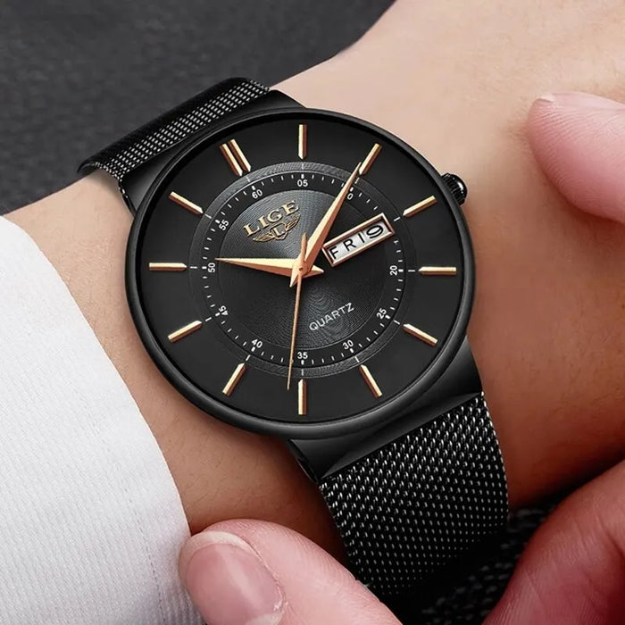 Ultra Thin Waterproof Mens Quartz Watch