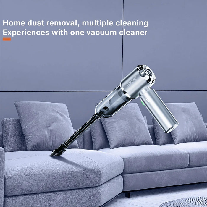 Portable Car Vacuum Cleaner Strong Suction Handheld For Home & Auto