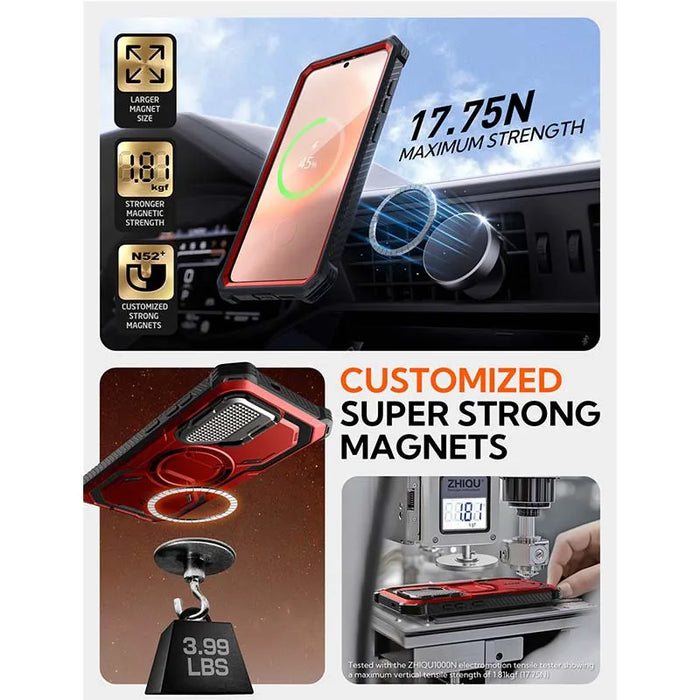 For Samsung Galaxy S25 2025 6.2 Inch Screen Armorbox Magnetic Case With Camera Protection