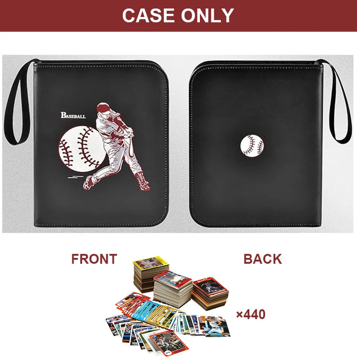 440 Pocket Boobowl Baseball Card Binder For Topps Trading Cards Football Sports Cards Sleeves Protectors Holder