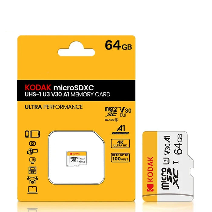 Kodak High Speed 64gb Micro Sd Card Class 10 Memory For Smartphone Tablet Camera