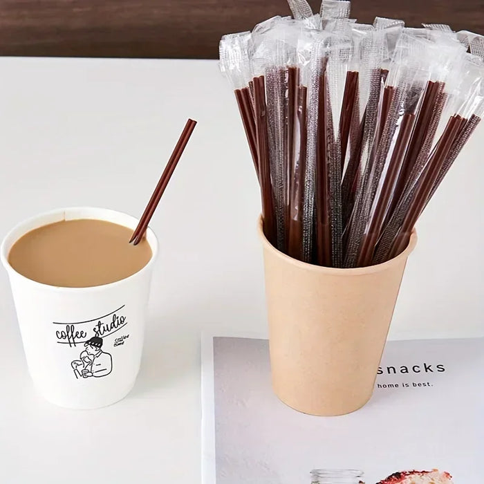 Convenient Disposable Coffee Cups With Lid And Straws