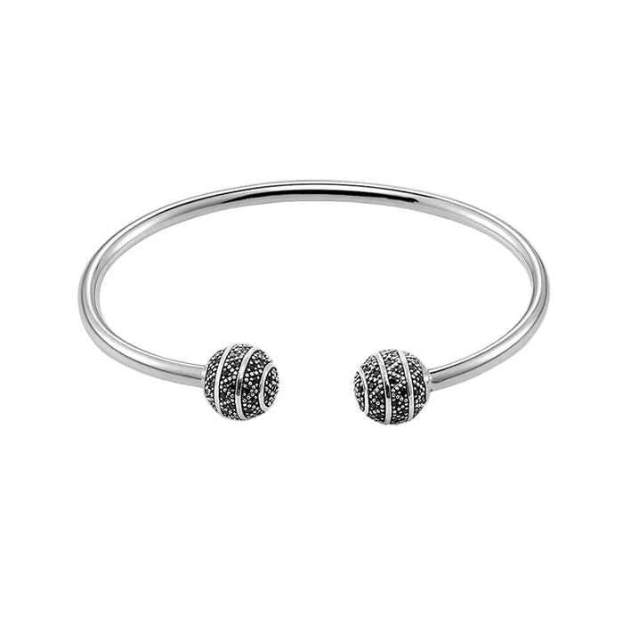 925 Sterling Silver Zig Zag Bracelet Bangle European Style For Women & Men