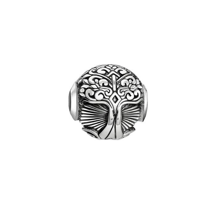 925 Sterling Silver Beads Tree Charm Strength & Growth Gift For Women / Men