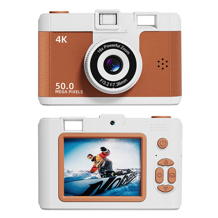 M16 Retro Mini Camera Dual Lens Hd Digital Camera Multi Function Compact Photography Camera Photo Video Camera For Kid Adult