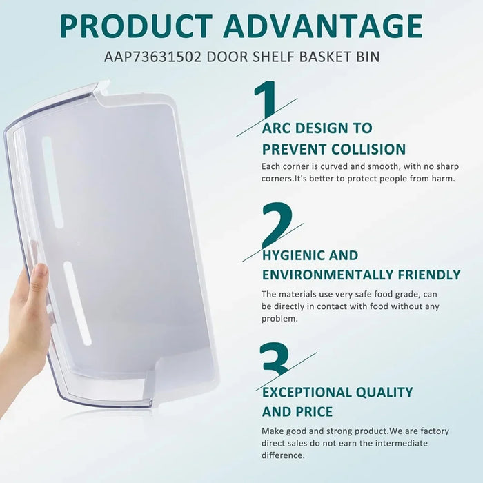 Aap73631502 Refrigerator Door Bin Refrigerator Shelf Compatible With L-G Ken-More Elite Lfx28968St Ap5673810 2652330 Aap72909218