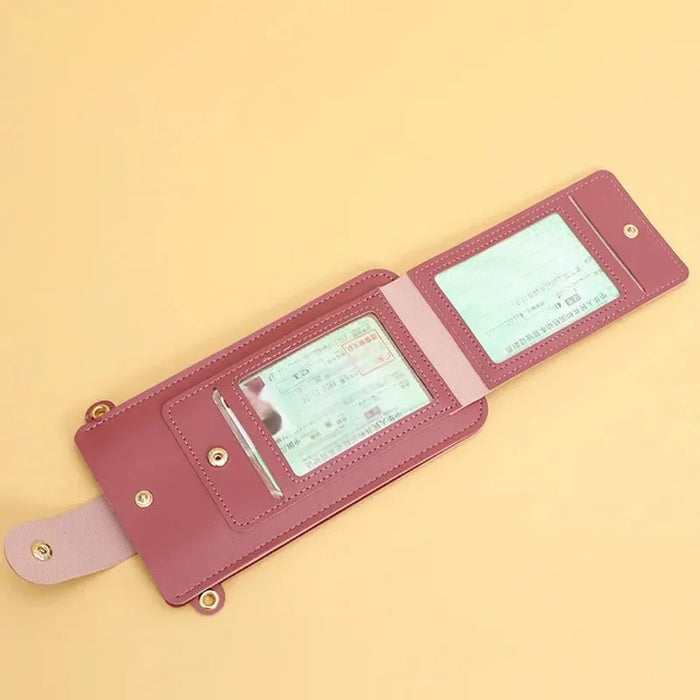 Soft Leather Crossbody Wallet for Women