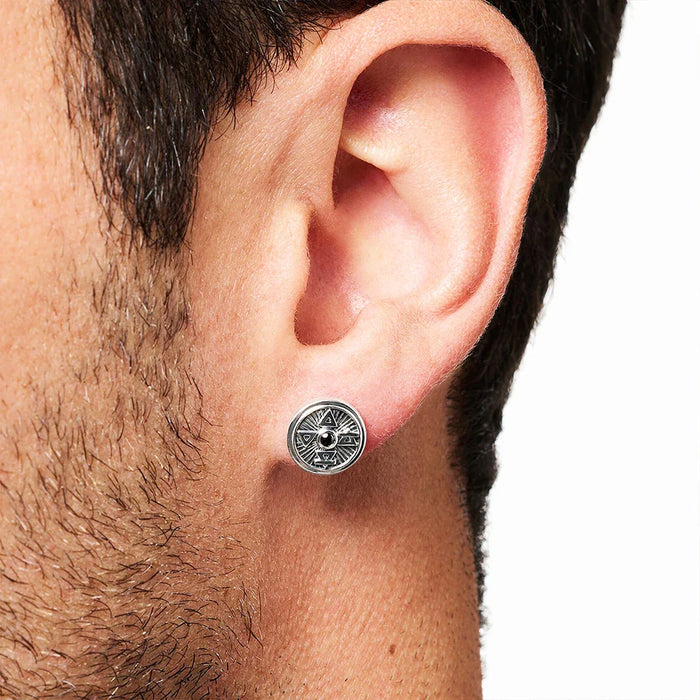 925 Sterling Silver Vintage Nature Ear Studs