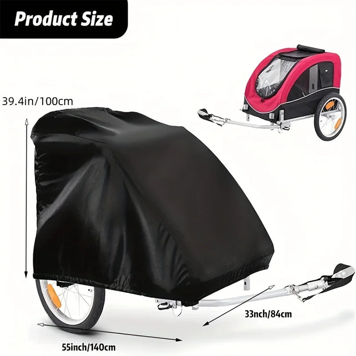 Waterproof Bicycle Trailer Cover With Sun Protection 140 X 84 X 100 Cm