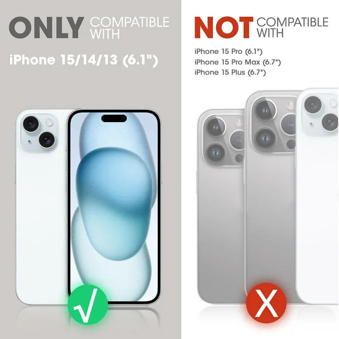 For Iphone 15 / Iphone 14 / Iphone 13 6.1“ 2023 Ub Pro Mag Full Body Rugged Case With Built-In Screen Protector