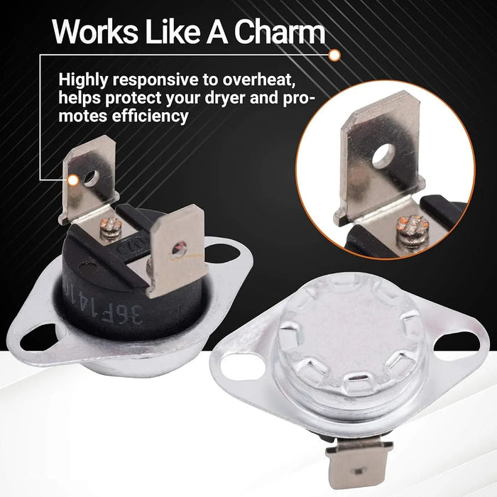 La-1053 Dryer Thermal Fuse Kit Compatible With Whirlpool & Maytag Dryers 53-1133 53-1526 Ap4242472 K35-601