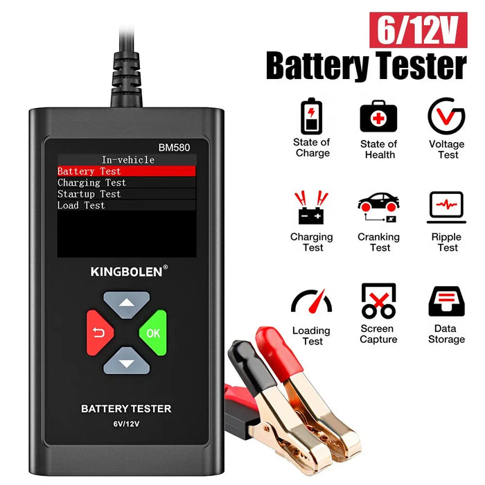 12v/6v Car Battery Tester for Wet/gel/lead Acid Batteries