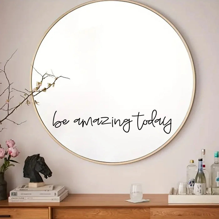 English Be Amazing Wall Mirror Sticker For Kids Room Decor