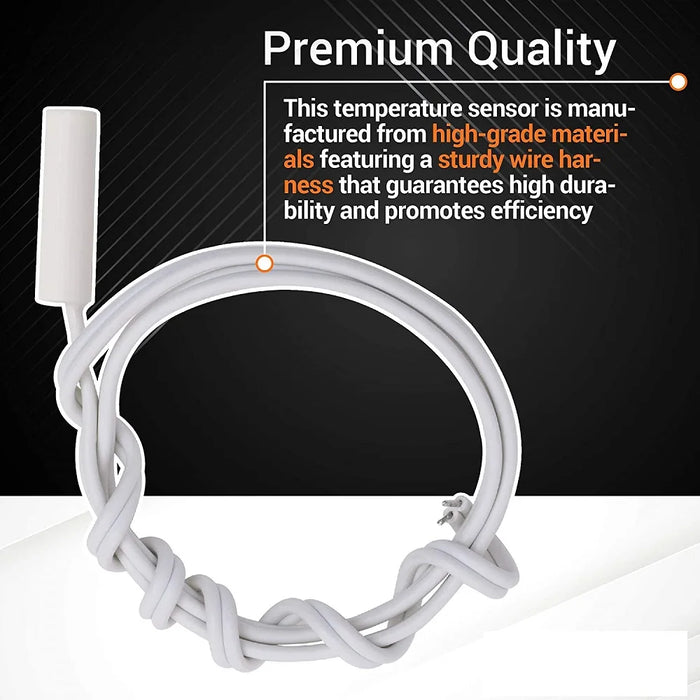 Wr55X10025 Refrigerator Temperature Sensor Replacement For Electric & Hotpoint Refrigerator 914093 Ap3185407 Ps304103 Wr50X10027