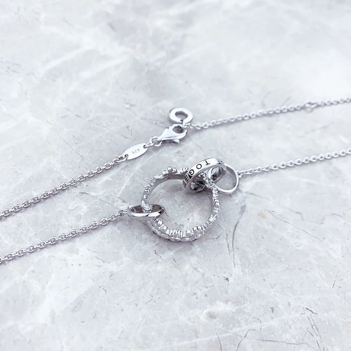 925 Sterling Silver Romantic Gift Queen Crown Necklace Fine Jewelry For Women