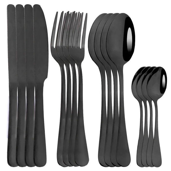16 Piece Stainless Steel Cutlery Set For Western Dining