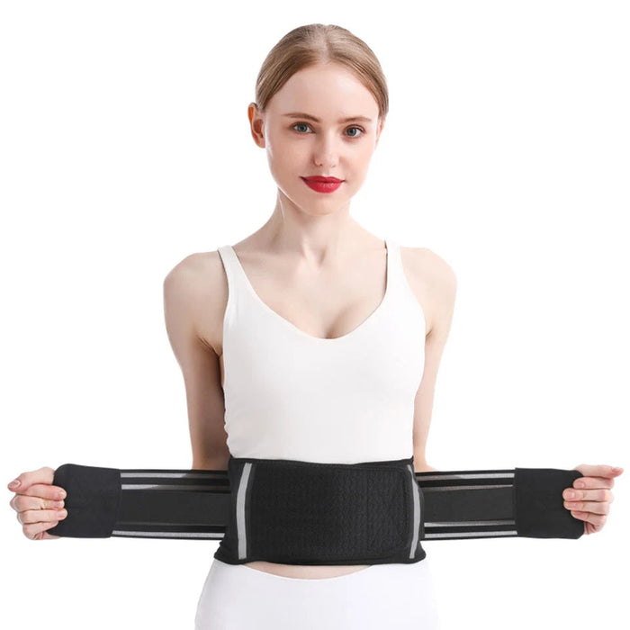 Reflective Sports Waist Support Belt For Men / Women Breathable Lumbar Brace