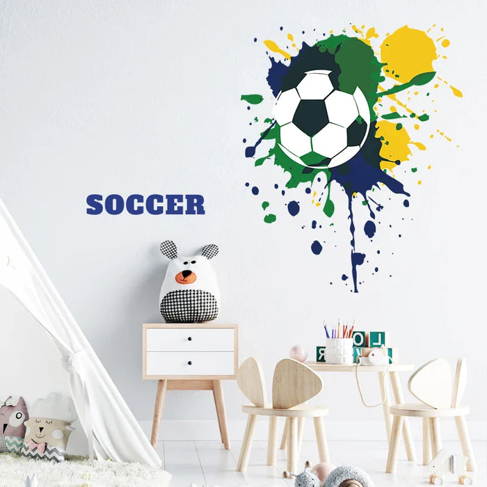 Football Game Wall Sticker For Home Decor