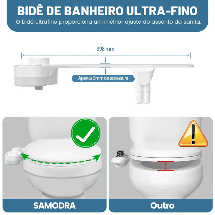 Self Cleaning Dual Nozzle Bidet Attachment