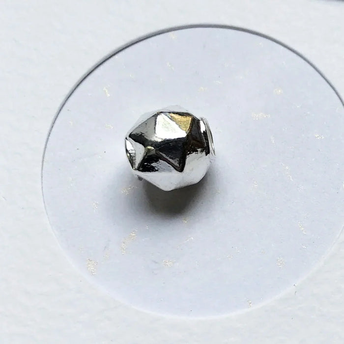 925 Sterling Silver Summer Facted Beads Pendant Charm For Karma Jewelry