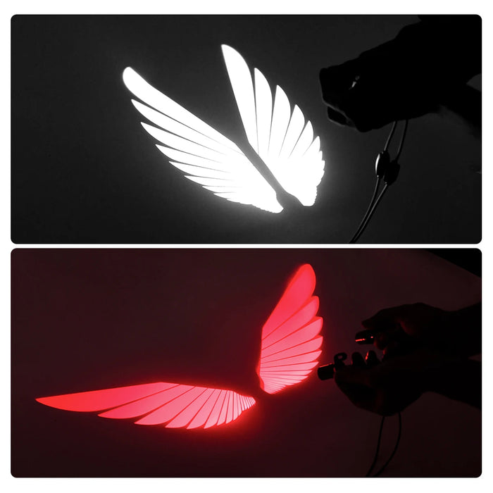 Universal Motorcycle Angel Wings Laser Lights 2Pcs
