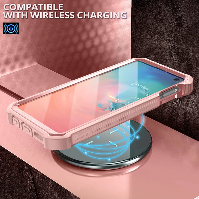 For Samsung Galaxy S10E 5.8 Inch Full Body Bumper Military Grade Armor Shockproof Case With Built-In Screen Protector