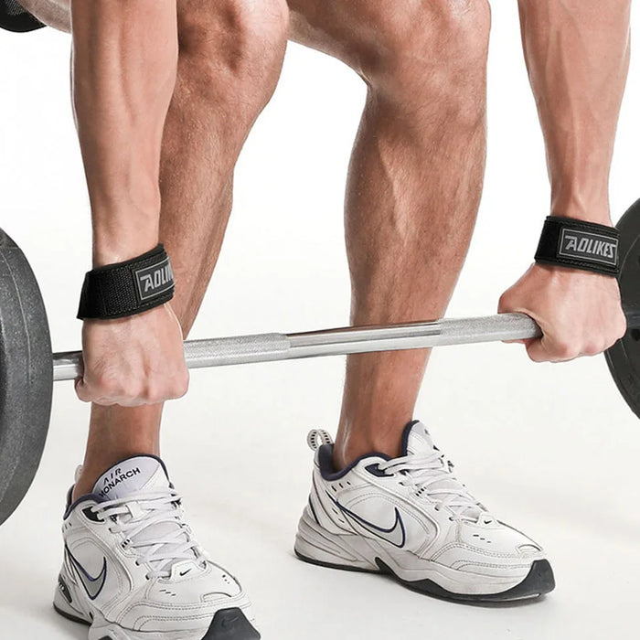 Pair of Anti Slip Weightlifting Straps Deadlifts Crossfit Wrist Support