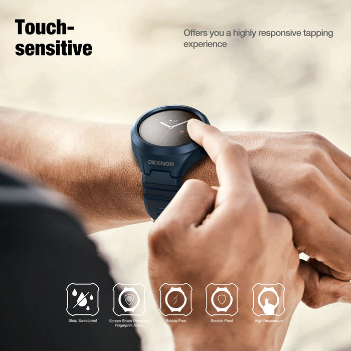 For Samsung Galaxy Watch Active 2 44Mm Rugged Protective Sports Business Case With Strap Bands