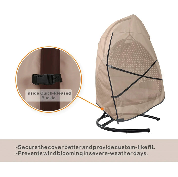 Waterproof Outdoor Chair Cover For Garden Furniture 114 X 84 X 173 Cm