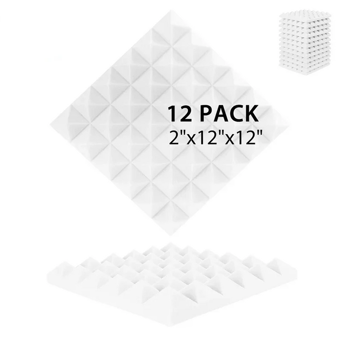 12 Pack Wall Foam Acoustic Studio Soundproofing Panels
