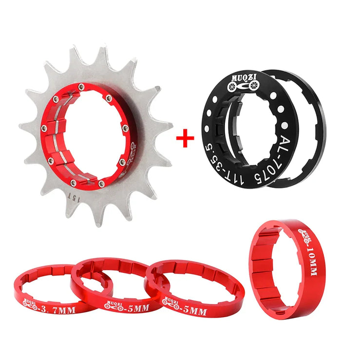 Single Speed Cassette Cog Conversion Kit 12 22T
