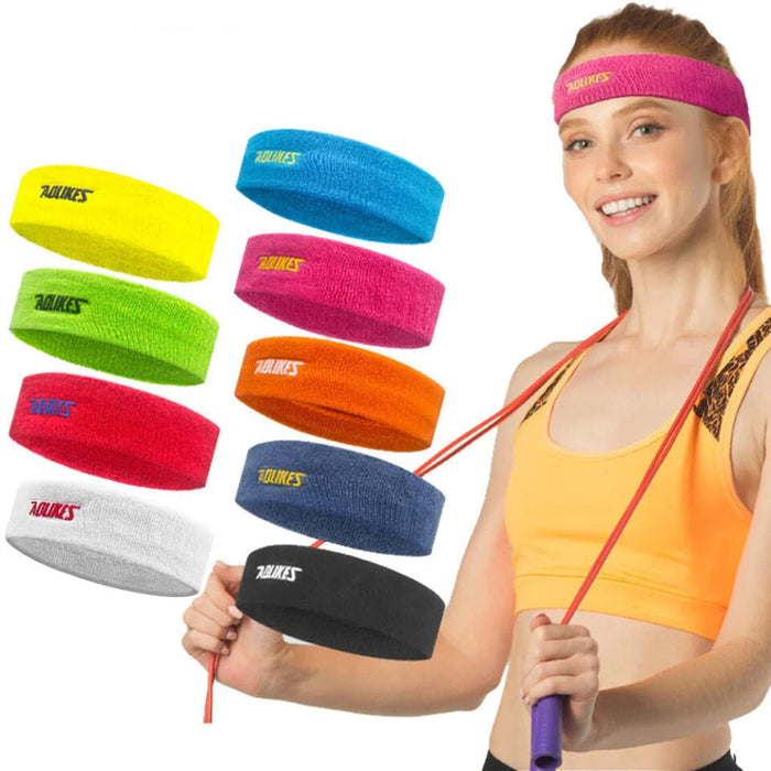 High Quality Cotton Sweat Headband Men & Women Yoga Sports Safety