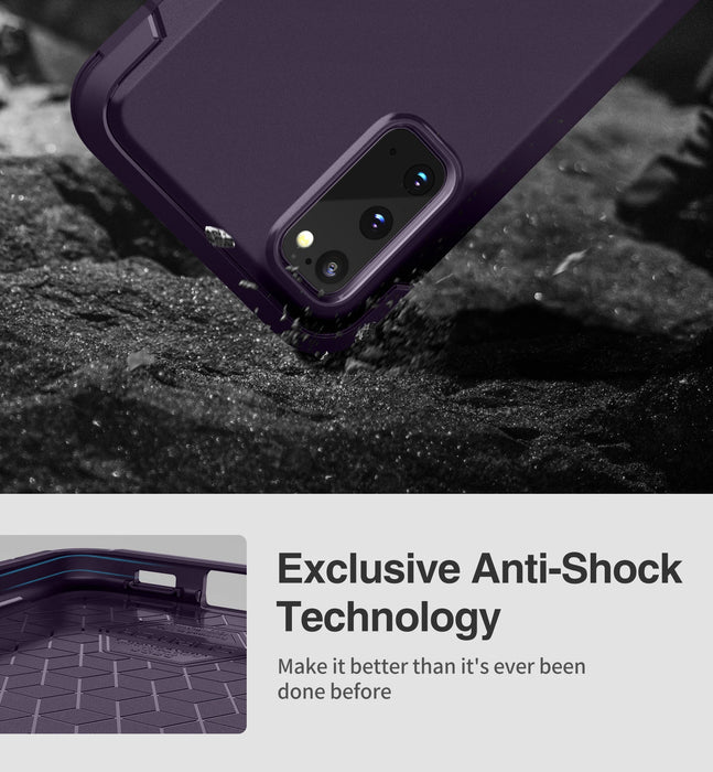 For Samsung Galaxy S20 6.2Inch Fullbody Heavy Duty Rugged Shockproof Protective Case With Built-In Screen Protector