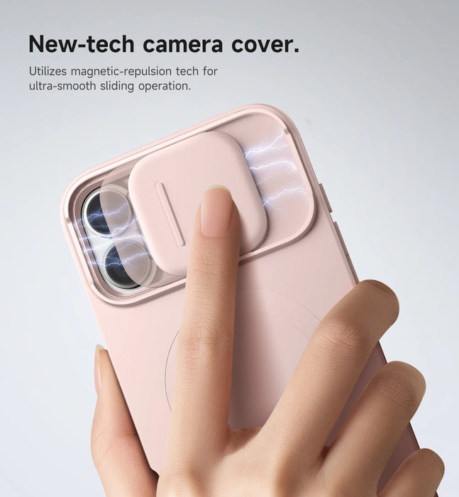 For Iphone 16 Pro Max Slide Camera Shockproof Protective Case With Stand