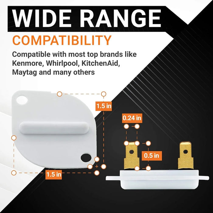 3390719 Dryer Thermal Fuse Compatible With Whirlpool & Kenmore Dryers Ps11741444 Ap3133489 688841 690198 279650 3389639
