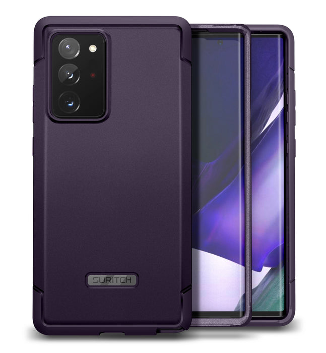 For Samsung Galaxy Note 20 Ultra 6.9 Inch Full-Body Protective Rugged Heavy Duty Shockproof Case 2 Front Frames Protector