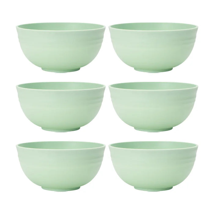 4 / 6 / 8 Piece Reusable Light Green Cereal Bowls Perfect For Camping