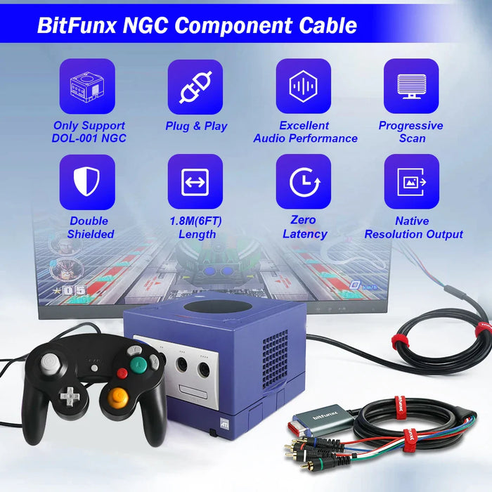 For Nintendo Gamecube Ngc Digital Av Output High Quality Image Component Video 5Rca Ypbpr Cable