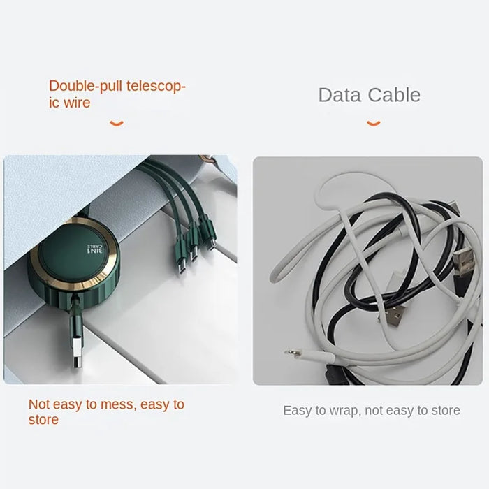 3 In 1 Fast Charging & Data Usb Cable For All Phones