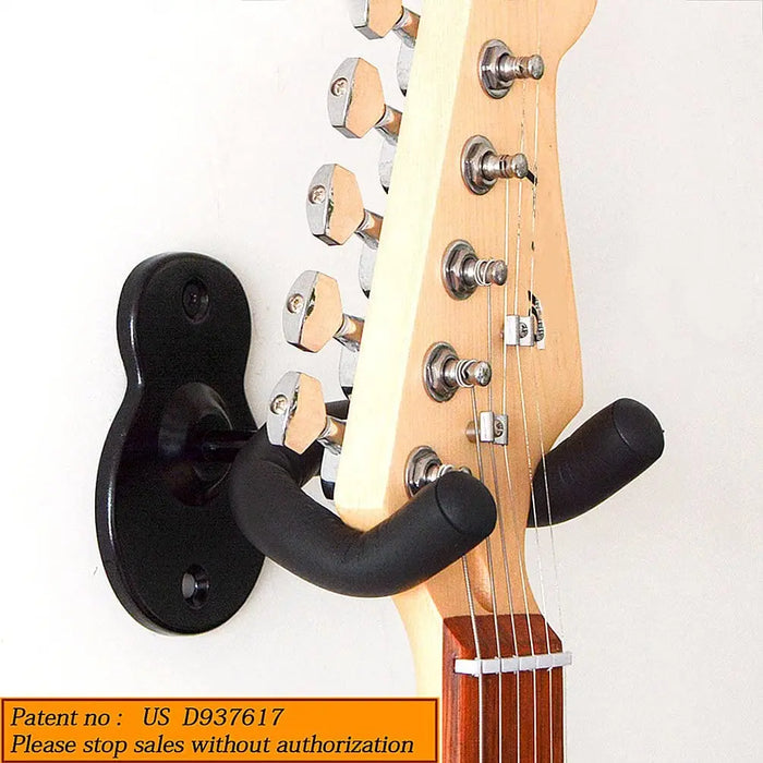Metal Guitar Wall Mount Hanger Black